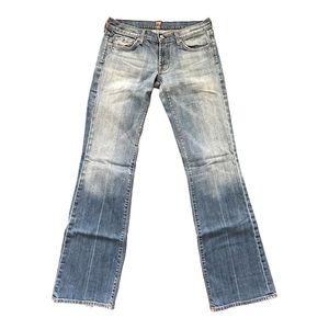 7 For All Man Kind Flare Denim Jean Style U130J055U-055U Size 28